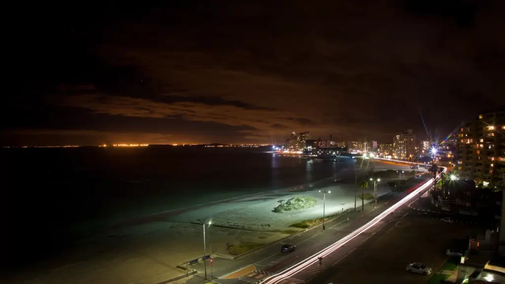 Praia Grande à noite